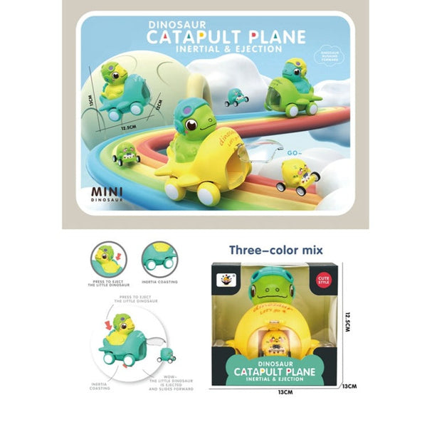 Dinosaur Catapult Plane Inertial and Ejection