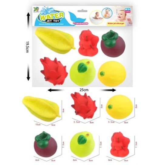 Soft Vegetable Shape Toys - PVC - 6Pcs/Pack