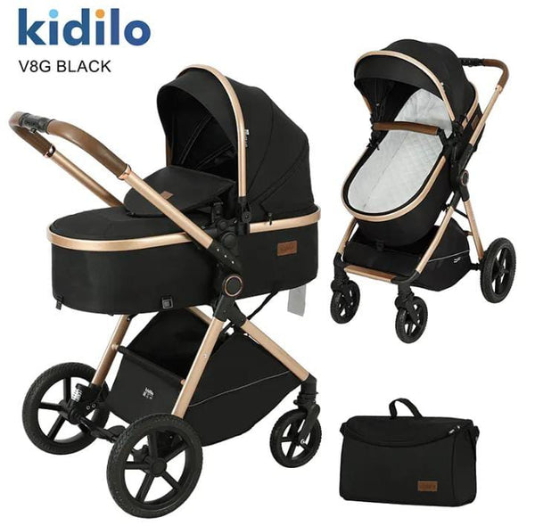 Kidilo V8G 2-in-1 Baby Stroller & Travel Set