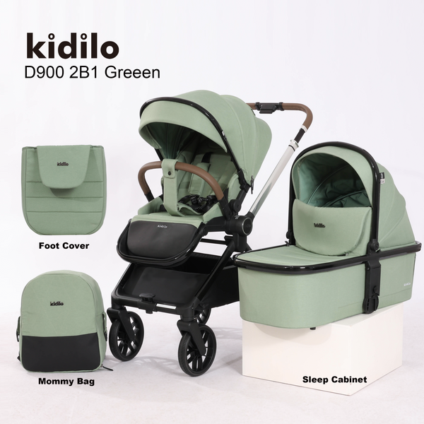 Kidilo 3-in-1 Baby Stroller with Travel Set