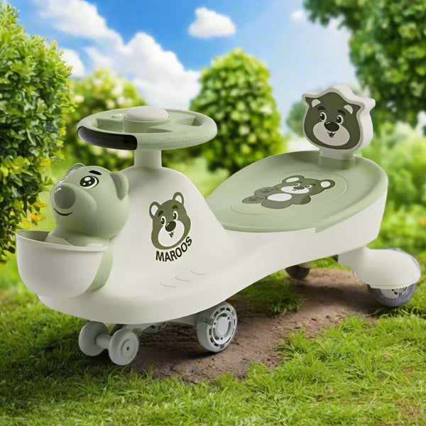 Adorable Bear Swing Car for Kids