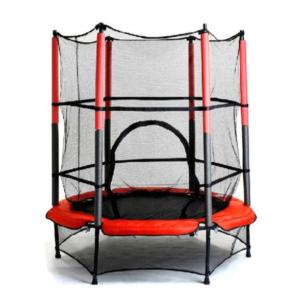 SafeBounce 55-Inch Trampoline for Kids with Protective Net