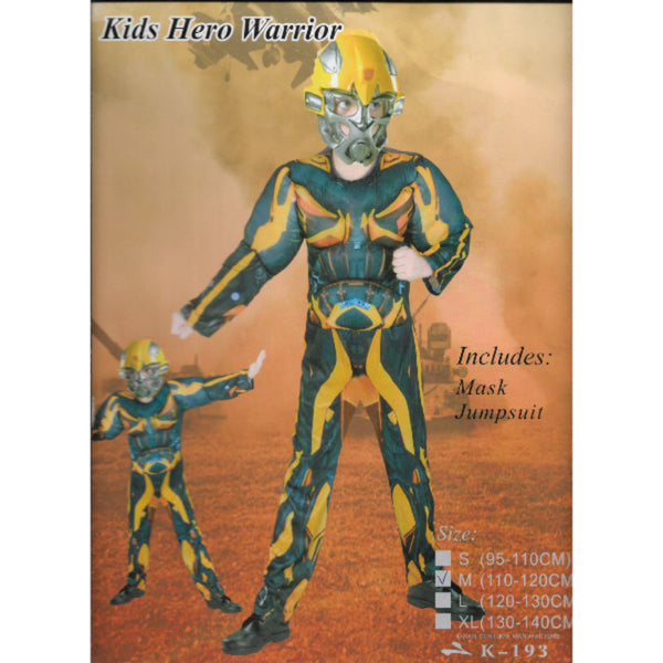 Kids Bumblebee Transformer Costume – Robot-In-Disguise Fancy Dress