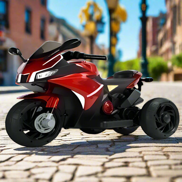 Stylish 6V Kids Electric Motorcycle – Ride-On Bike with Music and Lights