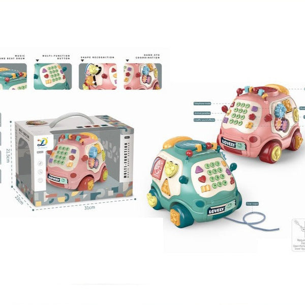 Multifunctional Music Baby Carrier Telephone Car Toy
