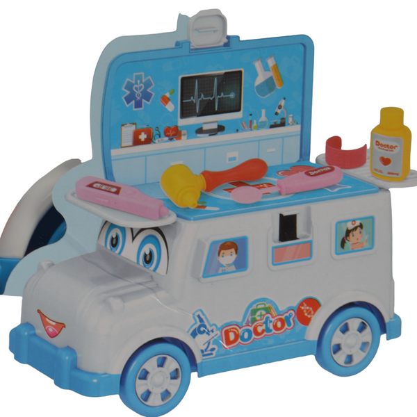 Pretend Play Doctor Set Ambulance Toy