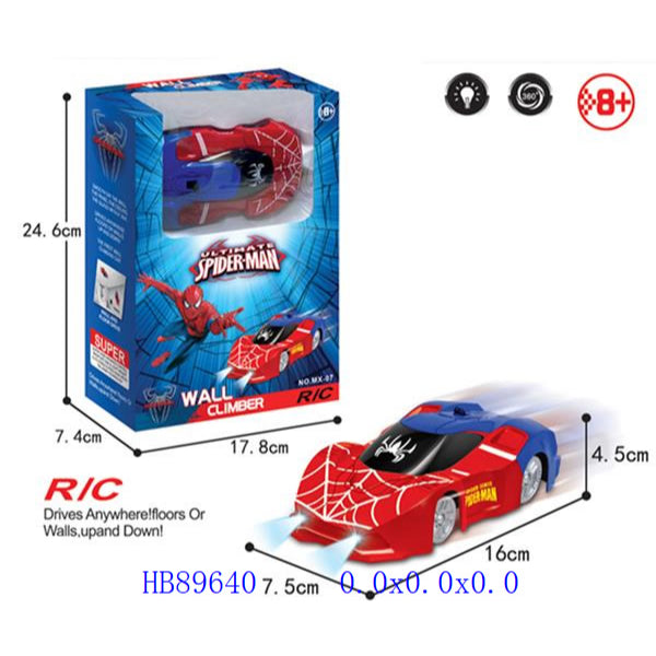 Remote Control Spiderman Wall Climbing Car