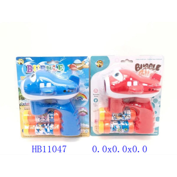 Airplane Bubble Gun with Light and Sound