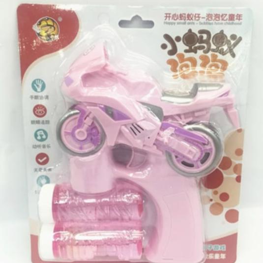 Bike Bubble Gun with Light and Sound - Pink