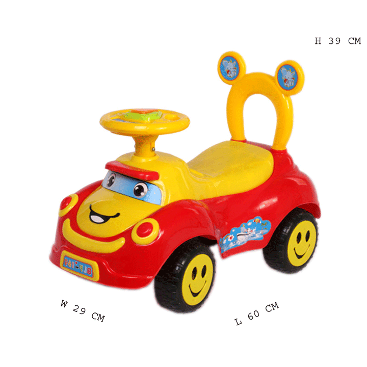 Cartoon Face Kids Push Car