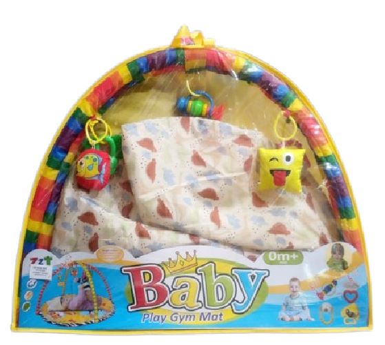 Baby Play Gym Mat with Hanging Rattles