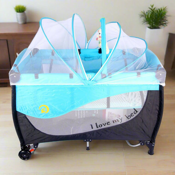 Junior Foldable Baby Playpen with Mosquito Net
