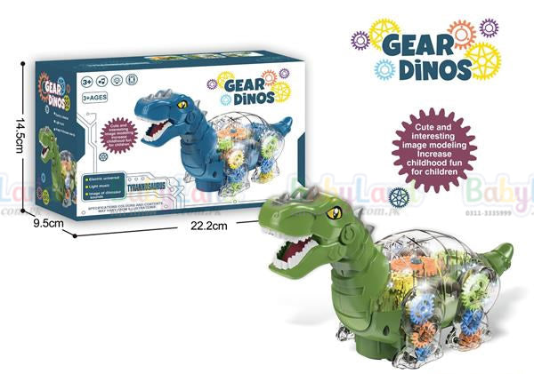 Electric Gear Dino with Light and Sound