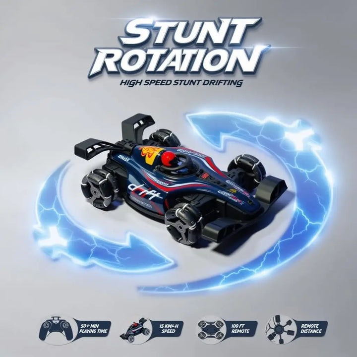 4x4 Formula One RC Car – Drift, Smoke & Dual Remotes | Giggle Nest