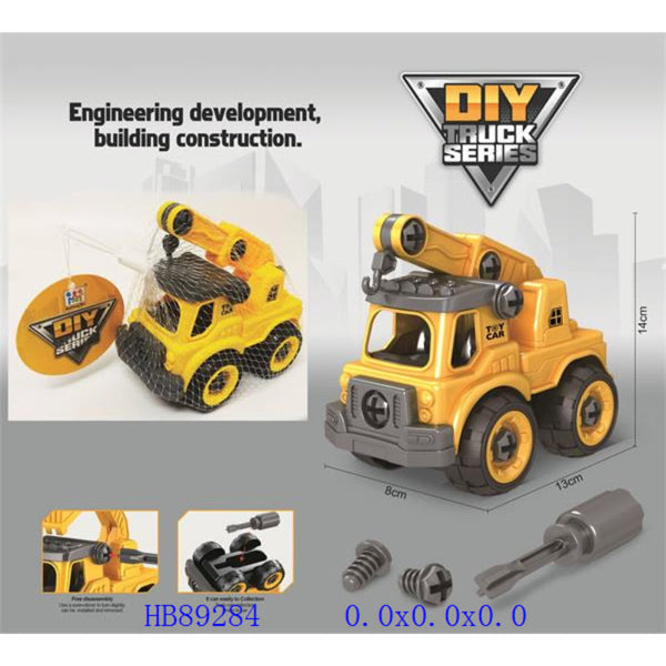 Crane Truck Construction Toy DIY STEM