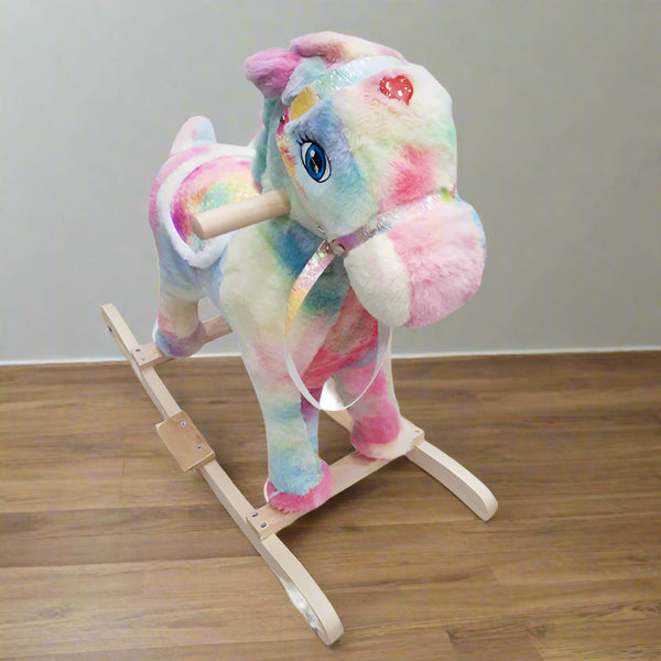 Rainbow Unicorn Rocking Horse
