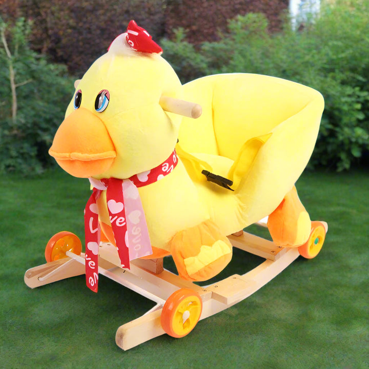 Duck Riding Toy Plush Duck 2-in-1 Rock and Ride-On Toy – Giggle Nest