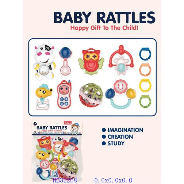 Baby Rattles - 12 Pcs