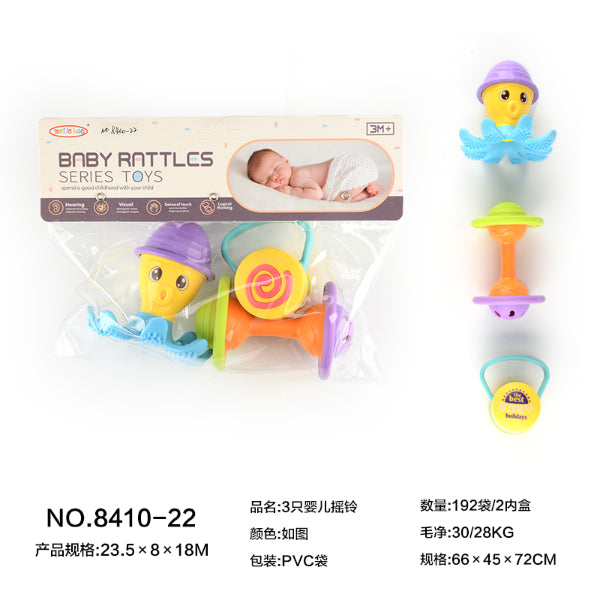 Baby Rattle Toys - Pack of 3