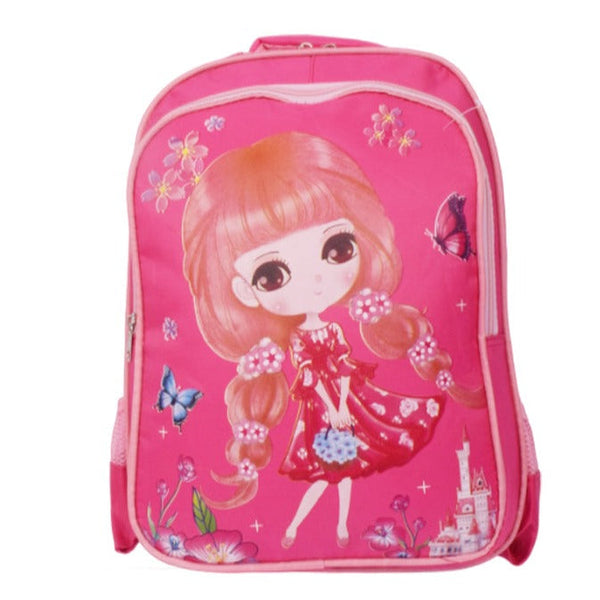 Pink Printed Backpack for Girls