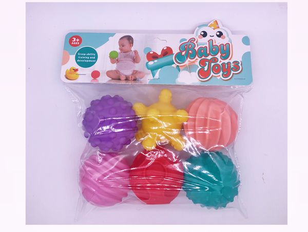 Baby Squeeze Balls - PVC - Pack of 6