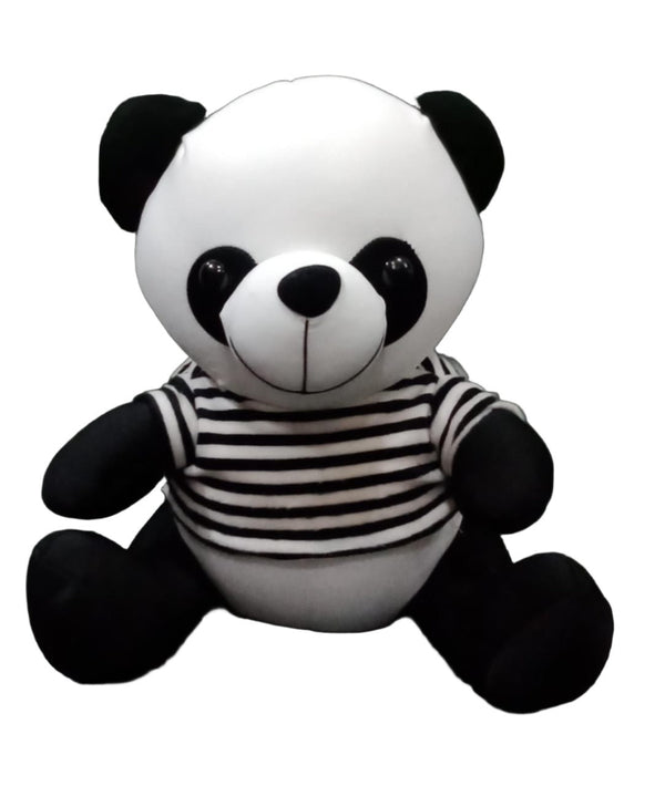 Black And White Plush Sitting Panda Stuffed Toy