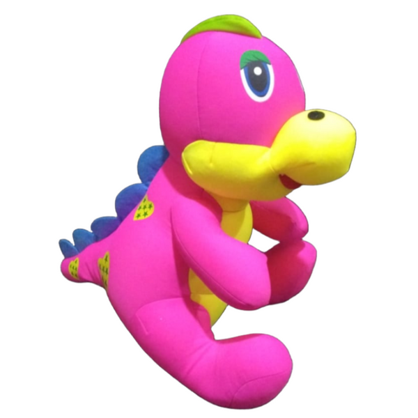 Stuffed Soft Bean Dinosaur - Pink