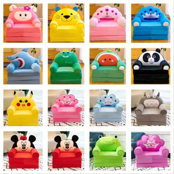 Soft Plush Baby Sofa – 3-in-1 Convertible Cushion Seat