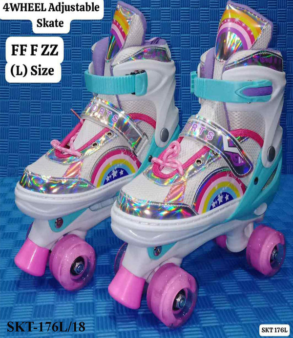 Kids 4-Wheels Skate Shoes Deluxe - Large