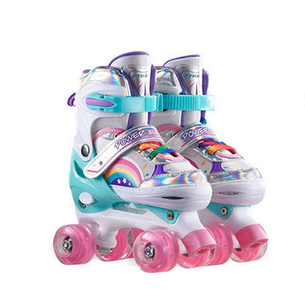 4 Wheels Skate Shoes – Medium Size Roller Shoes with Adjustable Fit for Kids