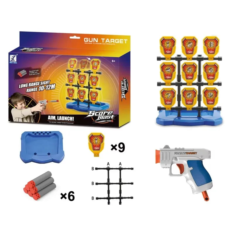 Score Blast Interactive Shooting Game | Soft Dart Gun with Targets for ...