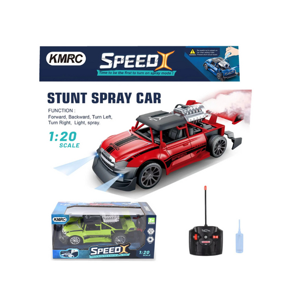 Speed X Spray Remote Control Car 1:20 – High-Speed Racing Car with Water Spray