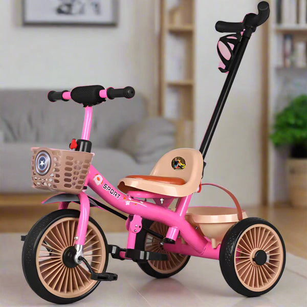 Kids Ride-On Tricycle with Parent Handle