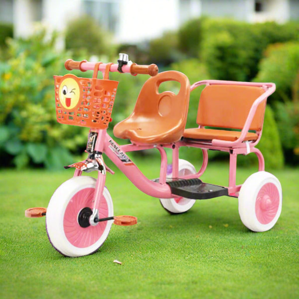 Twin Rider 2-Seater Kids Tricycle