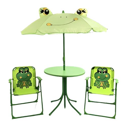 Animated Outdoor Chair and Table Set for Toddlers