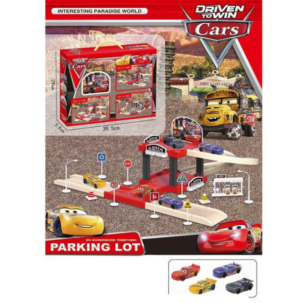 Disney Cars Parking Lot Track Set