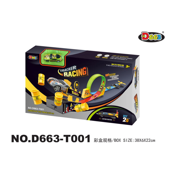 Pull Back Toy Car with Loop Track