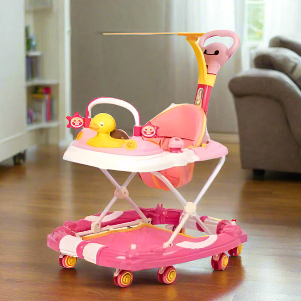 Multifunction Baby Walker with Jumper and Canopy 2-in-1