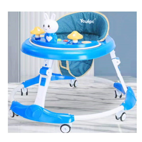 Rabbit Theme Foldable Round Baby Walker