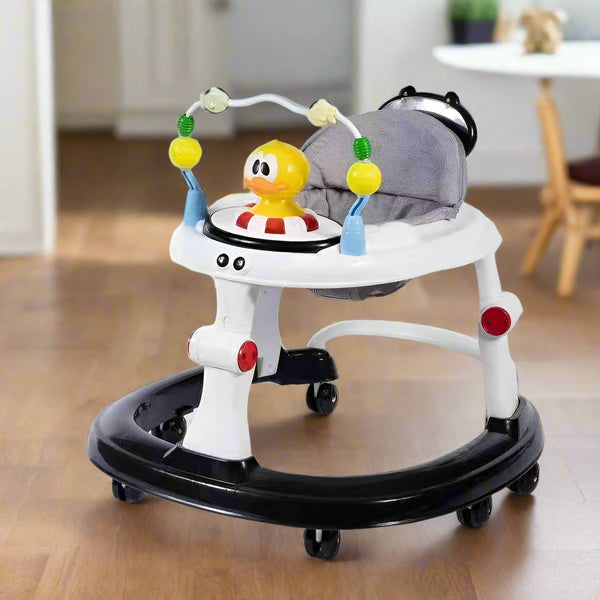 Junior Foldable Baby Walker with Push Handle 2-in-1