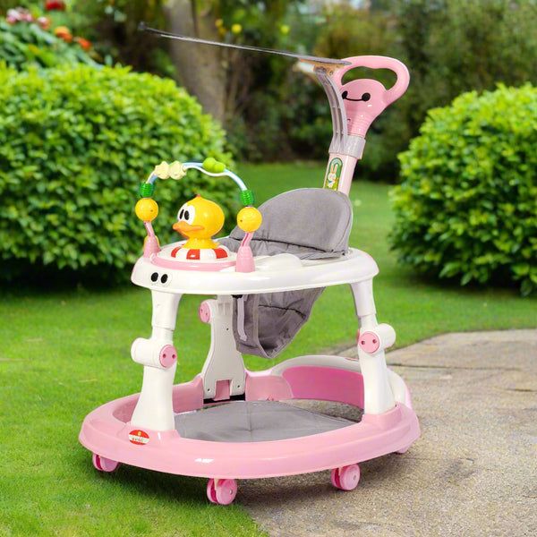 Junior Baby Walker & Jumper with Parent Handle 2-in-1