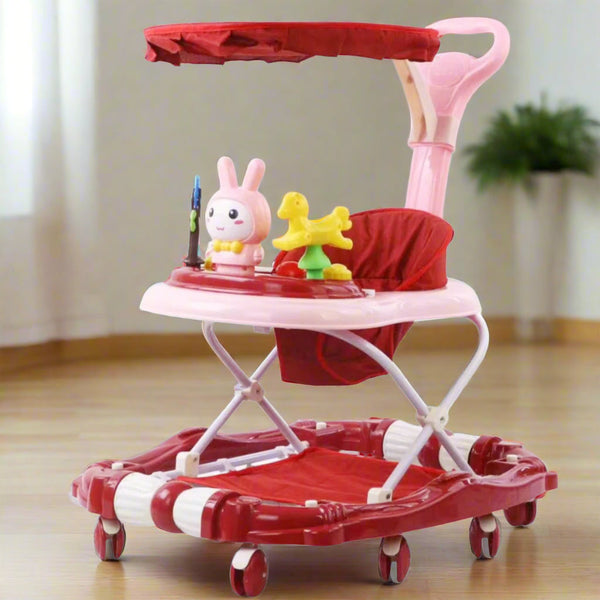 Musical Baby Walker & Jumper with Canopy 2-in-1