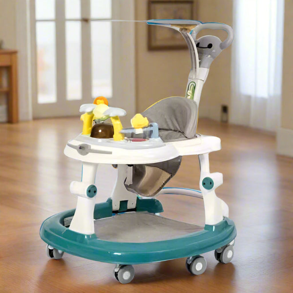 Multifunction Baby Walker with Jumper and Canopy 2-in-1