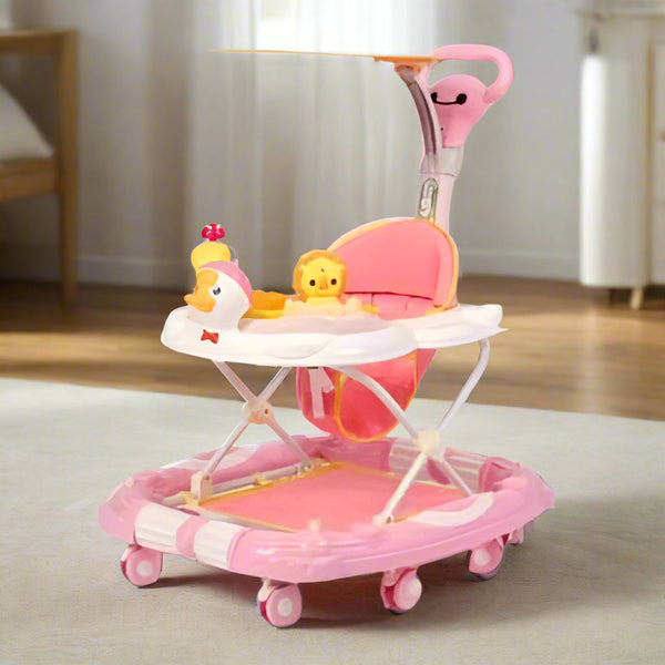 Multifunction Baby Walker with Jumper and Canopy 2-in-1