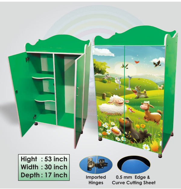 Farm -Themed MDF Wardrobe for Kids