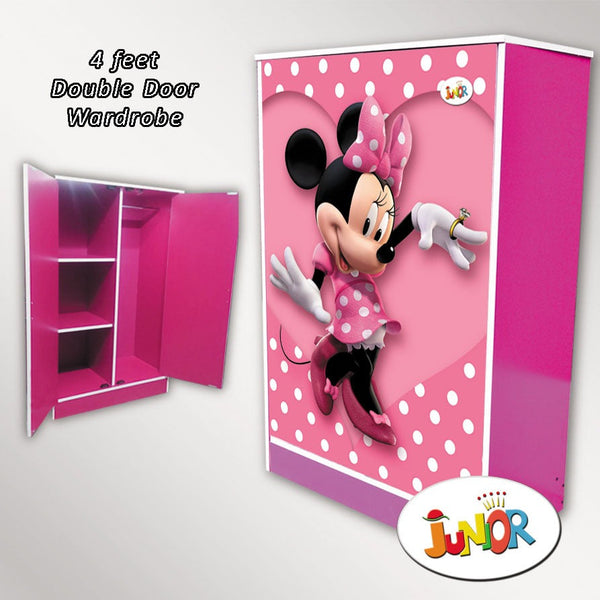 Minnie Mouse-Themed MDF Wardrobe for Kids