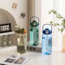 Water Bottle with Straw XL 2000ml