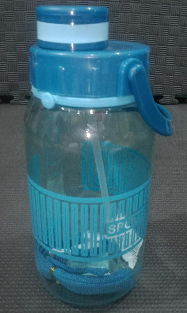 Plastic Sports Water Bottle with Straw