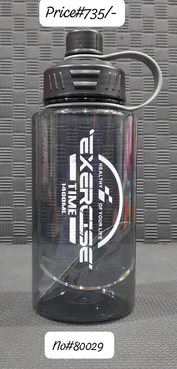 Transparent Sports Water Bottle with Straw