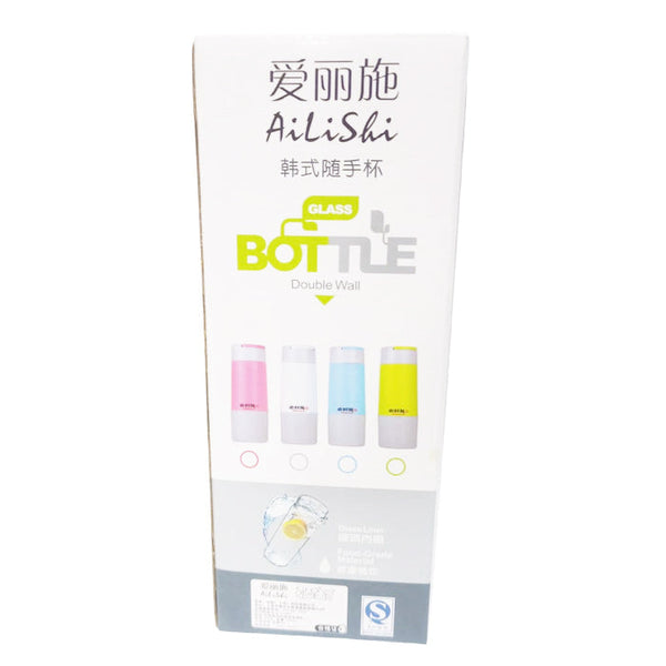 Double-Wall Glass Water Bottle
